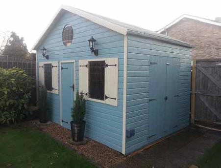 Apex Shed With False Themed (New England) Front small